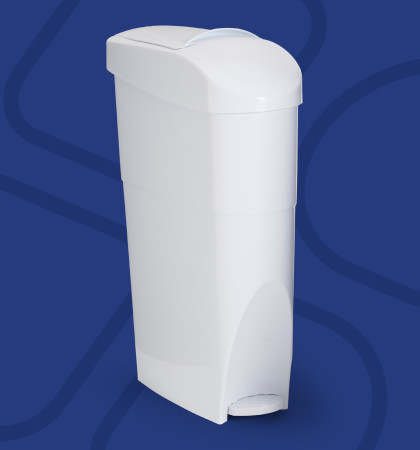 FSH-PED-001- PEDAL SANITARY DISPOSAL BIN - WHITE